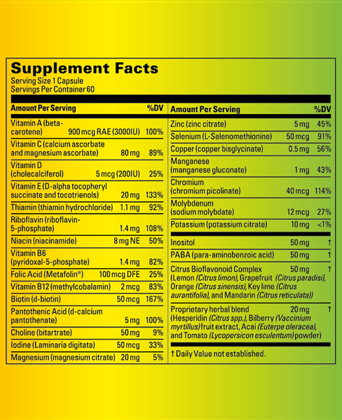 Supplement Label